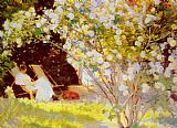 Les Roses by Peder Severin Kroyer